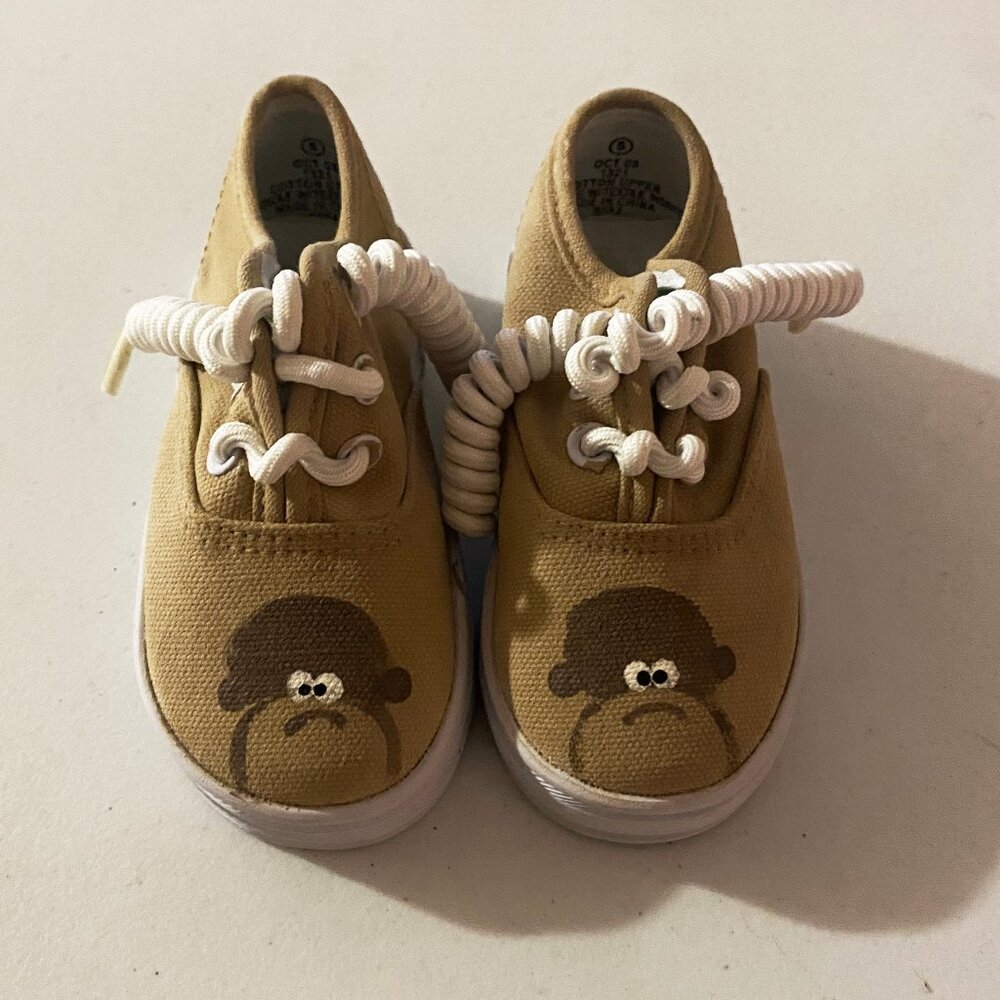 Monkey Toes Tan Sneakers